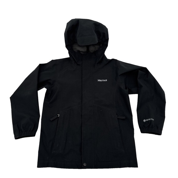 Marmot Other - Marmot gore tex‎ kids Rain Jacket Black Size M Waterproof Windproof Hooded